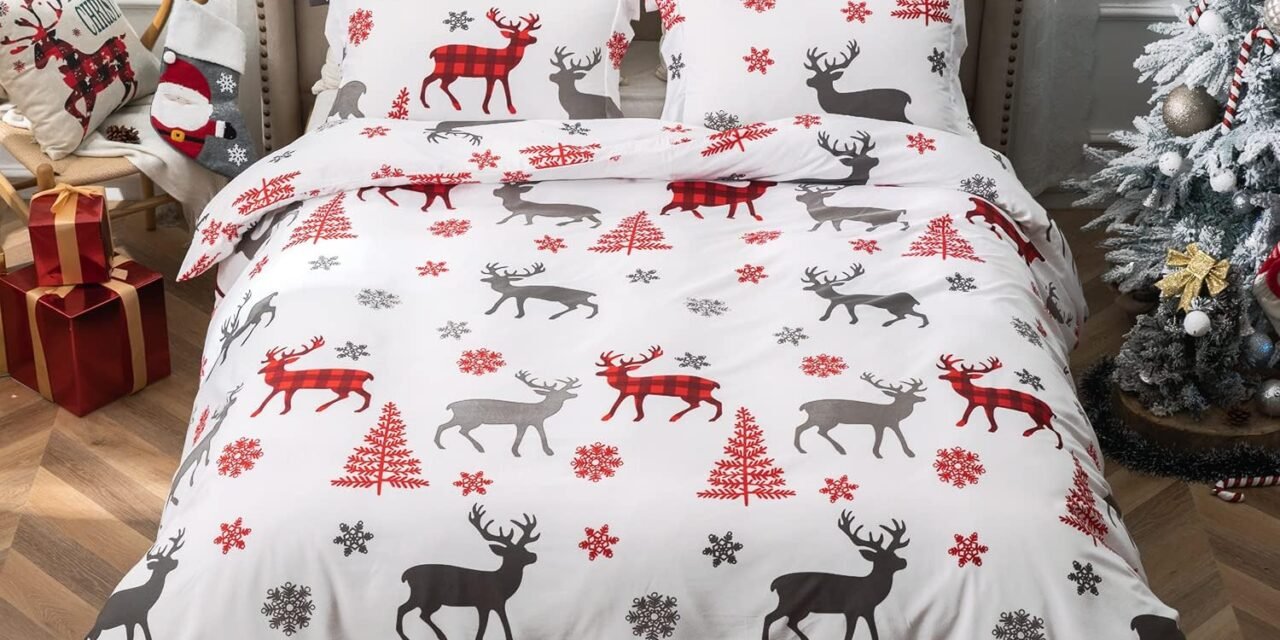 MILDLY Christmas Duvet Cover Set King Size Review