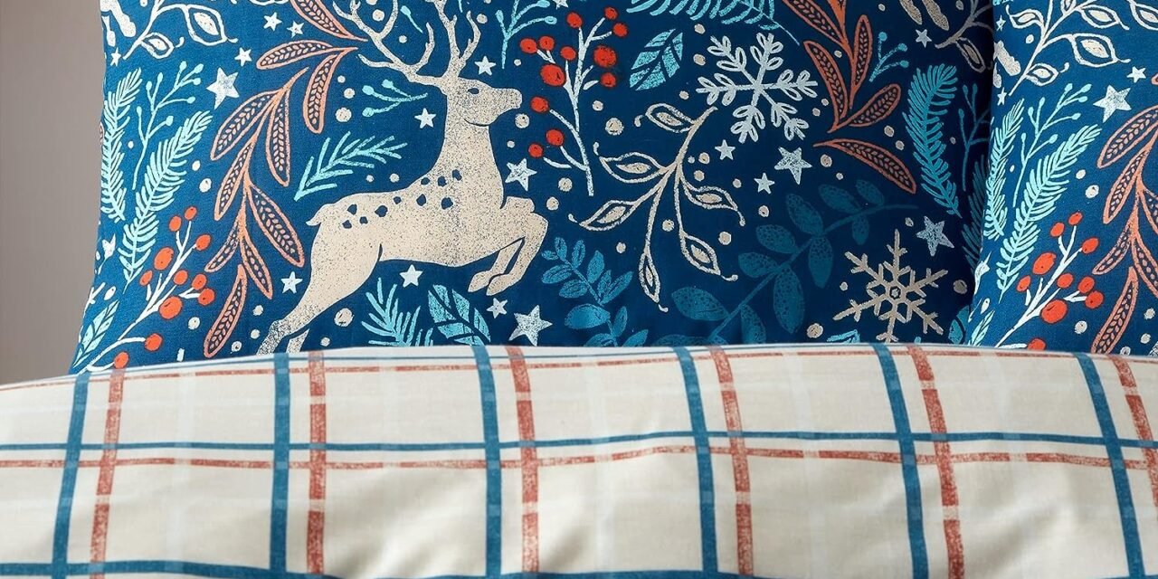 Happy Linen Company Winter Stags Blue Duvet Cover Set Review